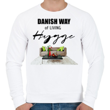 PRINTFASHION danish way of living hygge - Férfi pulóver - Fehér férfi pulóver, kardigán