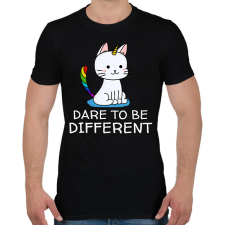 PRINTFASHION Dare to be different - Férfi póló - Fekete férfi póló