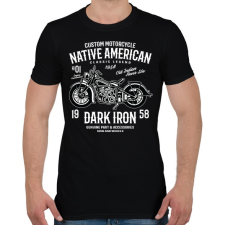 PRINTFASHION Dark Iron 1958 legendás motor - Férfi póló - Fekete férfi póló