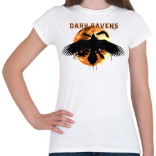 PRINTFASHION dark ravens - Női póló - Fehér női póló