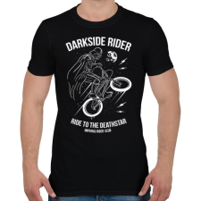 PRINTFASHION Darkside rider - Férfi póló - Fekete férfi póló