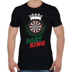 PRINTFASHION Dart King - Férfi póló - Fekete