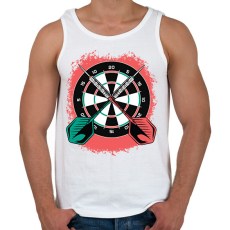 PRINTFASHION Darts - Férfi atléta - Fehér