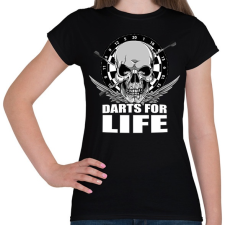 PRINTFASHION Darts for Life - Női póló - Fekete női póló