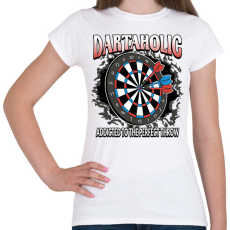 PRINTFASHION Darts függő - Női póló - Fehér