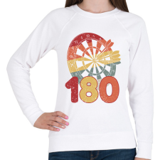 PRINTFASHION Darts - Női pulóver - Fehér női pulóver, kardigán