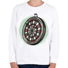 PRINTFASHION Darts tábla - Gyerek pulóver - Fehér