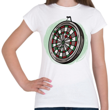 PRINTFASHION Darts tábla - Női póló - Fehér női póló