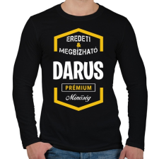 PRINTFASHION Darus prémium minőség - Férfi hosszú ujjú póló - Fekete férfi póló