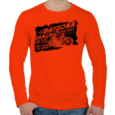 PRINTFASHION Daytona - Férfi hosszú ujjú póló - Narancs férfi póló