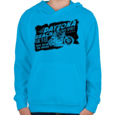 PRINTFASHION Daytona - Gyerek kapucnis pulóver - Azúrkék