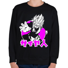 PRINTFASHION DBS BLACK GOKU - Gyerek pulóver - Fekete gyerek pulóver, kardigán