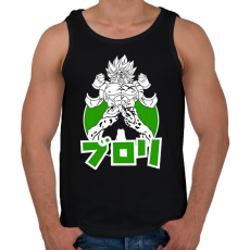 PRINTFASHION DBS BROLY - Férfi atléta - Fekete