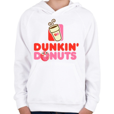 PRINTFASHION DD fánk - Gyerek kapucnis pulóver - Fehér gyerek pulóver, kardigán