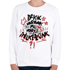 PRINTFASHION De kik vagyunk mi, hogy ítélkezzünk? - Gyerek pulóver - Fehér gyerek pulóver, kardigán