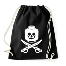 PRINTFASHION Dead Bricks Tell No Tales - Sportzsák, Tornazsák - Fekete tornazsák