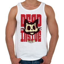 PRINTFASHION Dead inside - Férfi atléta - Fehér atléta, trikó