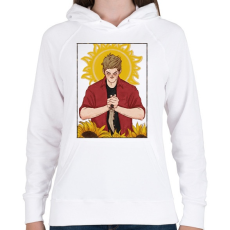 PRINTFASHION Dean - Női kapucnis pulóver - Fehér