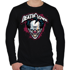 PRINTFASHION Death Clowns - Férfi hosszú ujjú póló - Fekete