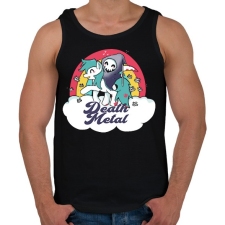 PRINTFASHION Death Metal - Férfi atléta - Fekete atléta, trikó