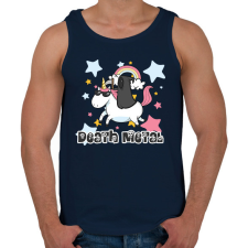 PRINTFASHION Death Metal - Férfi atléta - Sötétkék atléta, trikó