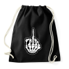 PRINTFASHION Death Middle Finger - Sportzsák, Tornazsák - Fekete