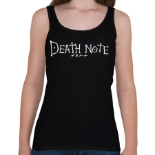 PRINTFASHION Death note (fehér) - Női atléta - Fekete női trikó