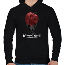 PRINTFASHION Death Note - Férfi kapucnis pulóver - Fekete férfi pulóver, kardigán