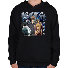 PRINTFASHION Death Note - Gyerek kapucnis pulóver - Fekete gyerek pulóver, kardigán
