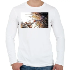 PRINTFASHION Death Note - Isteni érintés - Férfi hosszú ujjú póló - Fehér férfi póló