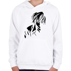 PRINTFASHION Death Note: Jagami Light - Gyerek kapucnis pulóver - Fehér