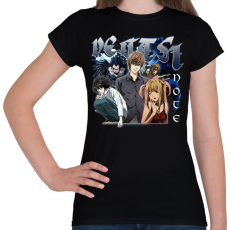 PRINTFASHION Death Note - Női póló - Fekete