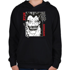 PRINTFASHION Death Note Ryuk - Gyerek kapucnis pulóver - Fekete gyerek pulóver, kardigán