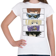 PRINTFASHION Death Note - Szemek - Női póló - Fehér