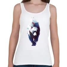 PRINTFASHION Death run - Női atléta - Fehér női trikó