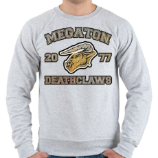 PRINTFASHION Deathclaws - Férfi pulóver - Sport szürke