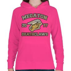 PRINTFASHION Deathclaws - Női kapucnis pulóver - Fukszia