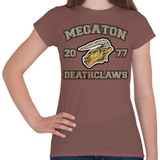 PRINTFASHION Deathclaws - Női póló - Mogyoróbarna női póló