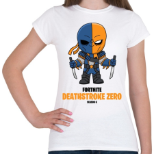 PRINTFASHION Deathstroke Zero - Fortnite Season 6 - Női póló - Fehér női póló