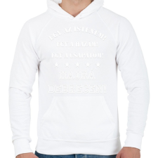PRINTFASHION Debrecen - Férfi kapucnis pulóver - Fehér férfi pulóver, kardigán