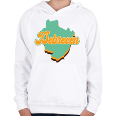 PRINTFASHION Debrecen - Gyerek kapucnis pulóver - Fehér