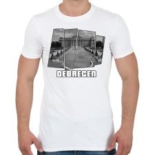 PRINTFASHION Debreceni egyetem (GTA stílus) - Férfi póló - Fehér férfi póló