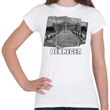 PRINTFASHION Debreceni egyetem (GTA stílus) - Női póló - Fehér női póló