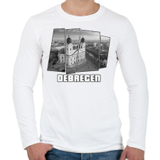 PRINTFASHION Debreceni nagytemplom (GTA stílus) - Férfi hosszú ujjú póló - Fehér férfi póló