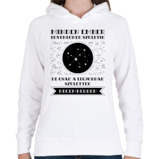 PRINTFASHION December: Nyilas - Női kapucnis pulóver - Fehér