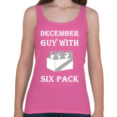 PRINTFASHION Decemberben született kockás hasú 2 - Női atléta - Rózsaszín