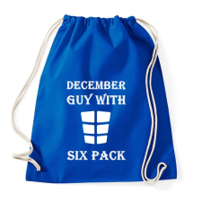 PRINTFASHION Decemberben született kockás hasú - Sportzsák, Tornazsák - Bright royal tornazsák