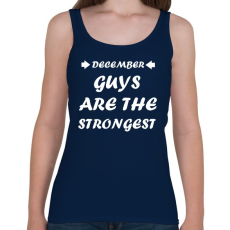 PRINTFASHION decemberi férfiak a legerősebbek - Női atléta - Sötétkék