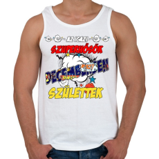 PRINTFASHION Decemberi szupererő - Férfi atléta - Fehér