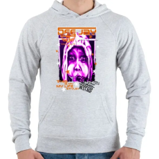 PRINTFASHION DEE JAY - Férfi kapucnis pulóver - Sport szürke